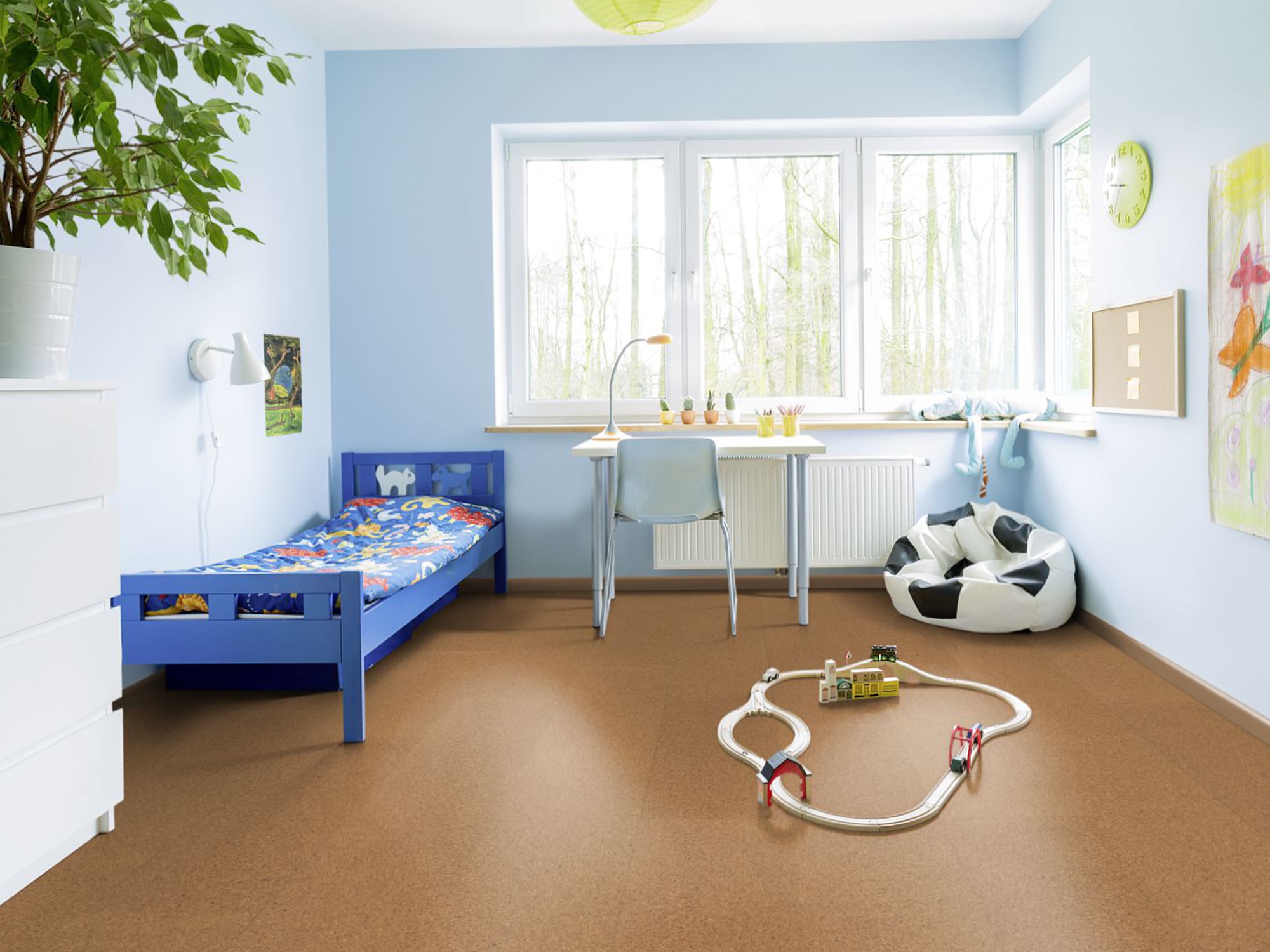 TRECOR® Klick Korkboden PORTO - 10 mm Stark - Farbe: Natur Oberfläche: Keramiklack TRECOR® Klick Korkboden PORTO - 10 mm Stark - Farbe: Natur Oberfläche: Keramiklack