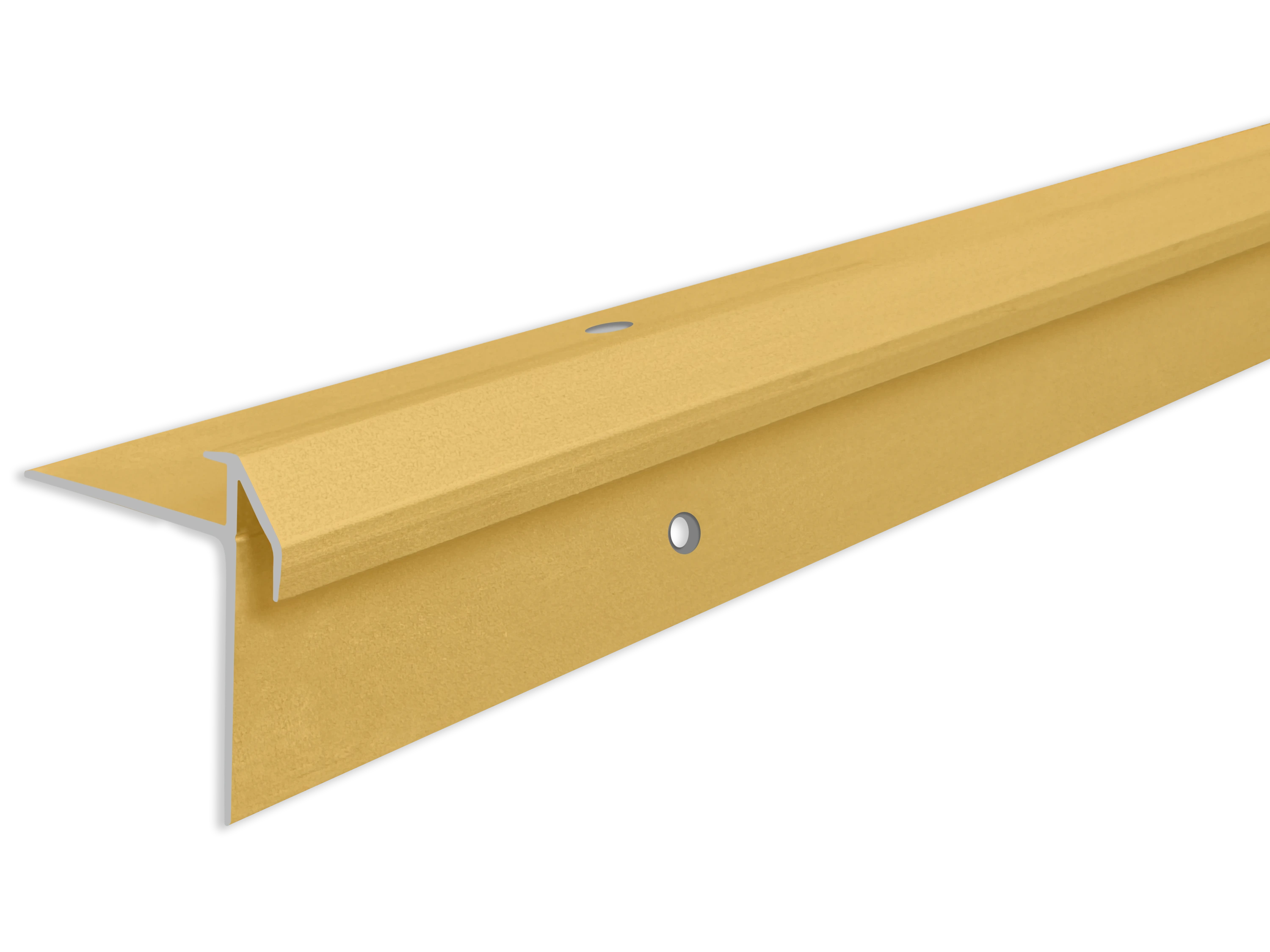 ufitec® Treppenkantenprofil beidseitig für Vinylböden für Belagshöhen von 5 mm - Alu eloxiert