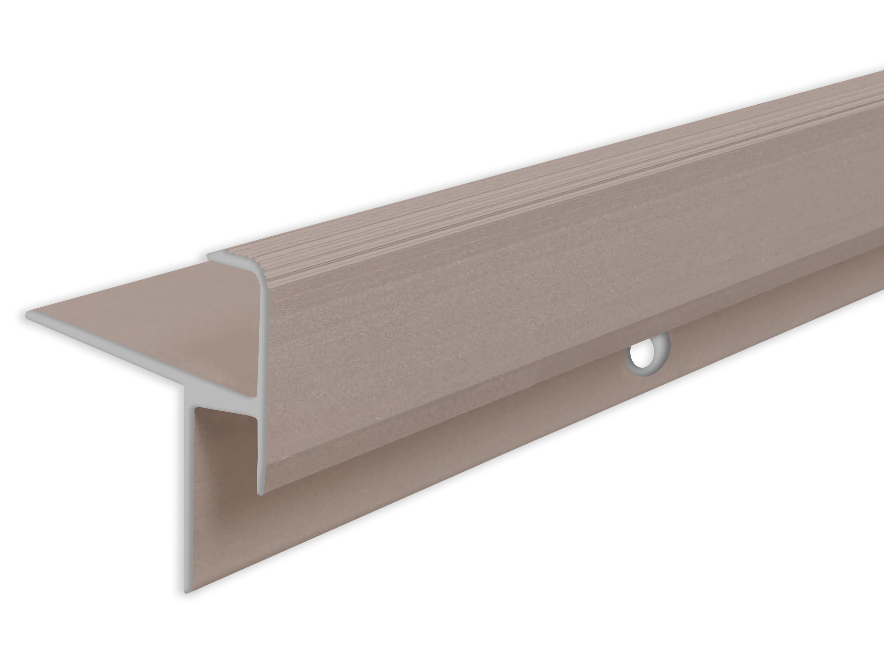 ufitec® Treppenkantenprofil beidseitig für Laminat u. Parkett - Belagshöhen von 10,3 mm-Alu eloxiert