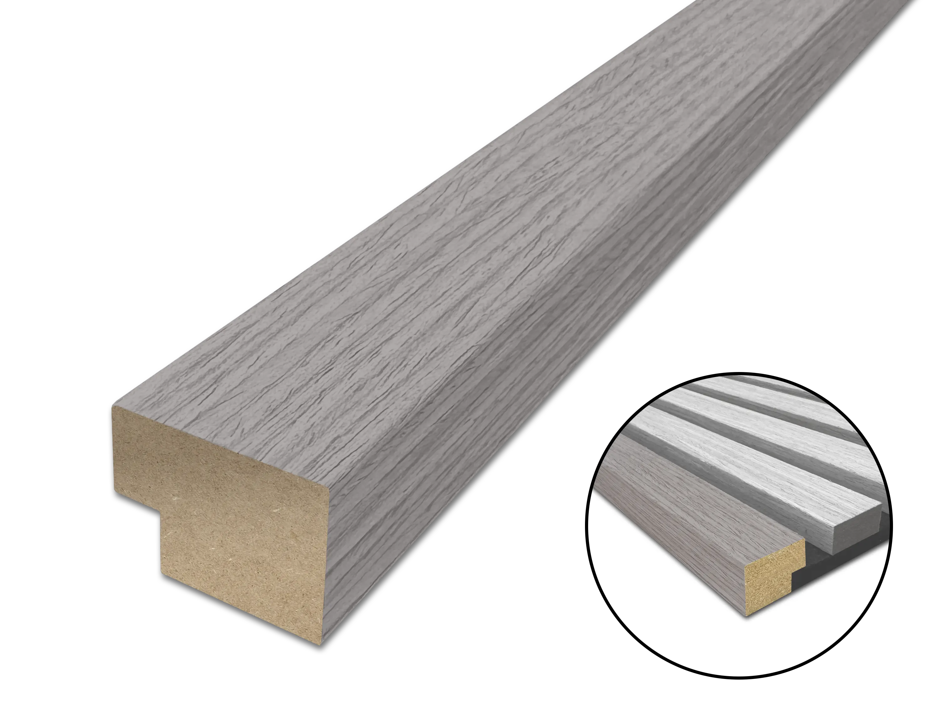 Abschlussleiste für Akustikpaneele 260 cm - verfügbar in allen Dekoren