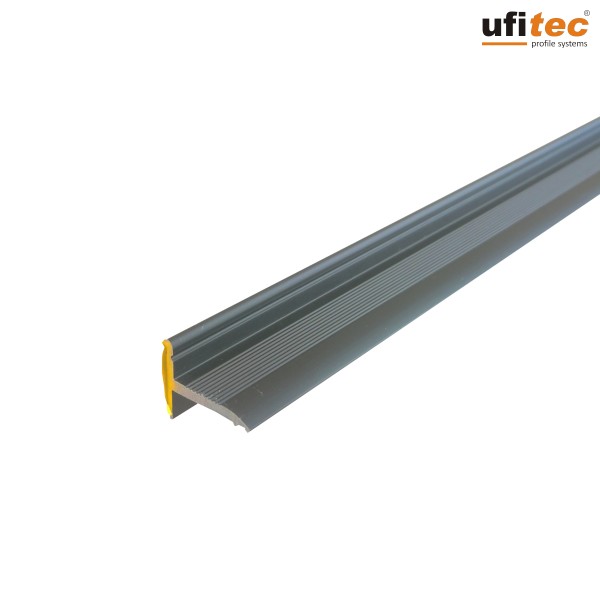 ufitec® Sockelprofil Abschlussprofil Selbstklebend für Balkontüren, Bronze Dunkel