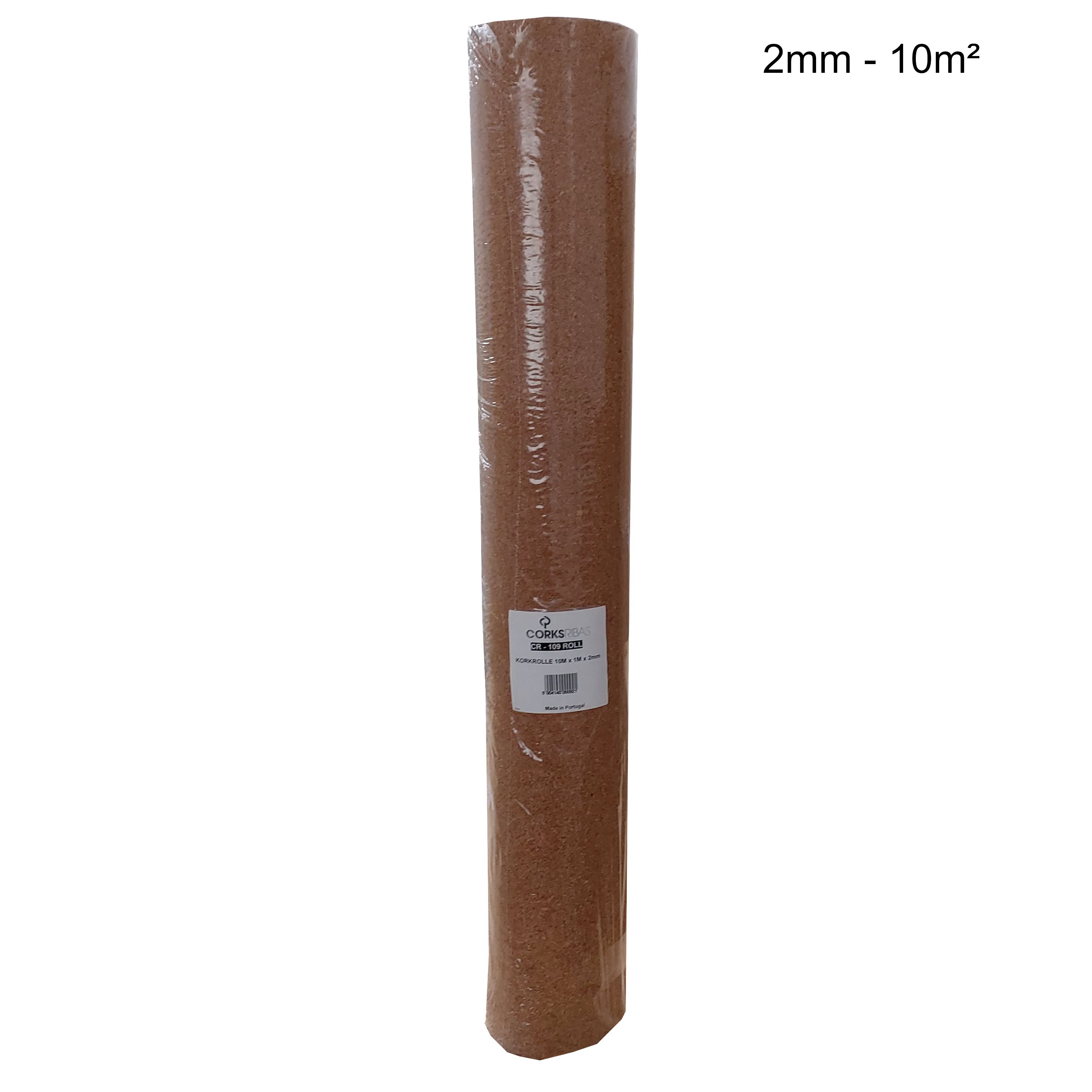 Rollenkork Kork Trittschalldämung Stärke: 2 mm, 10 qm Rolle