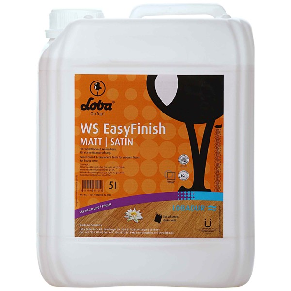 LOBADUR® WS EasyFinish, Kork und Parkettlack auf wasserbasis, für starke Beanspruchung