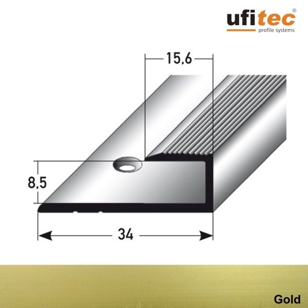 ufitec® Einschubprofile / Abschlussprofile - für Belagshöhen von 8,5 mm - Alu eloxiert