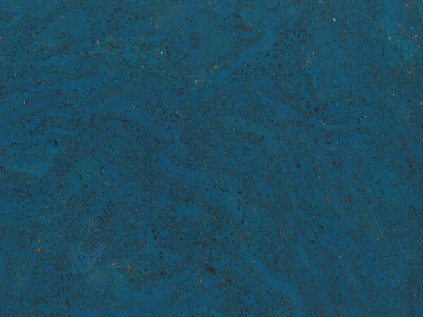 TRECOR® Korkboden mit Klicksystem STILO Korkfertigparkett - 10 mm Stark - Farbe: Signalblau