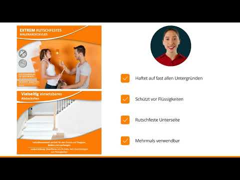 uficell® easyliner Malervlies premium Qualität, Schutzvlies, selbsthaftendes Abdeckvlies