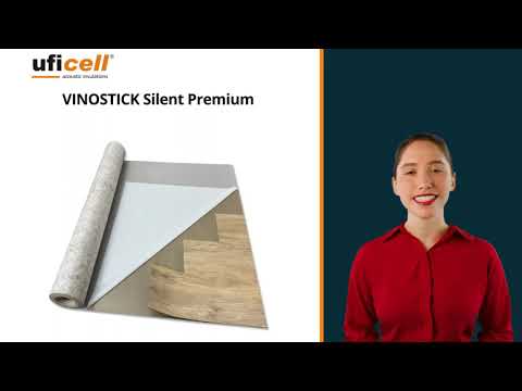 uficell® VINOSTICK® silent premium - selbstklebende Akustikmatte für Dryback Klebevinylböden