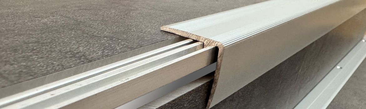 ufitec ® Treppenkantenprofil beidseitig für Laminat u. Parkett - Belagshöhen von