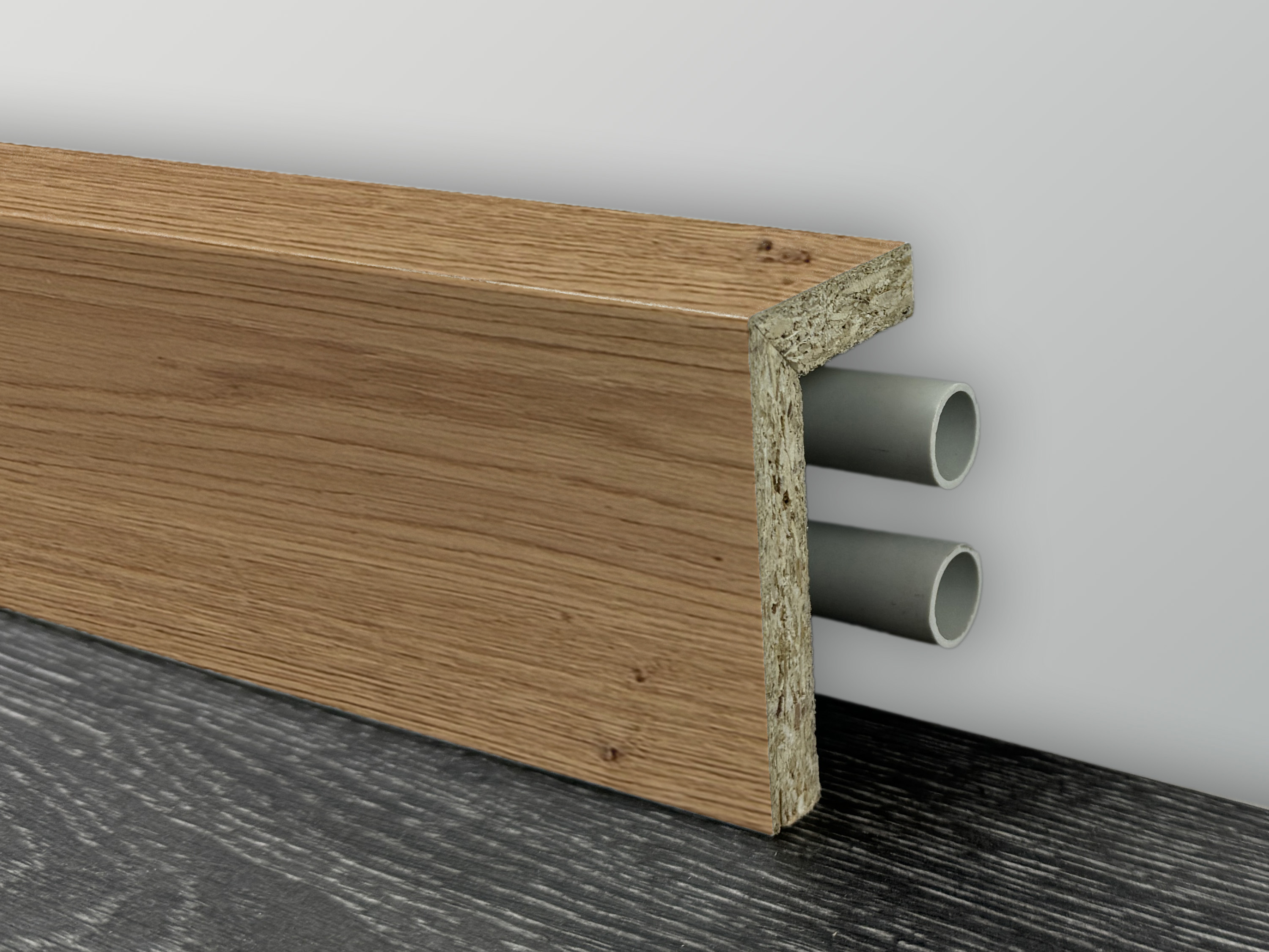 4x Heizkörperrohrabdeckungen 15mm - Weiß In 200/300/500mm Länge